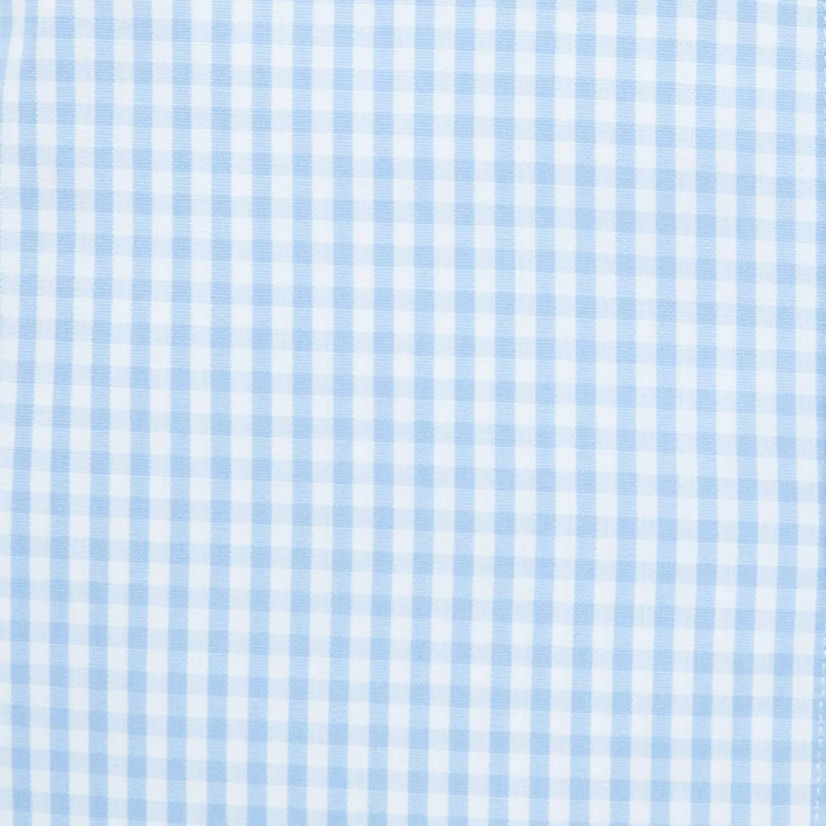 Pale Blue & White Classic Fit Double Cuff Core Poplin Gingham Formal Shirt