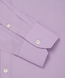 Purple Tailored Fit Cotton Poplin Formal Shirt
